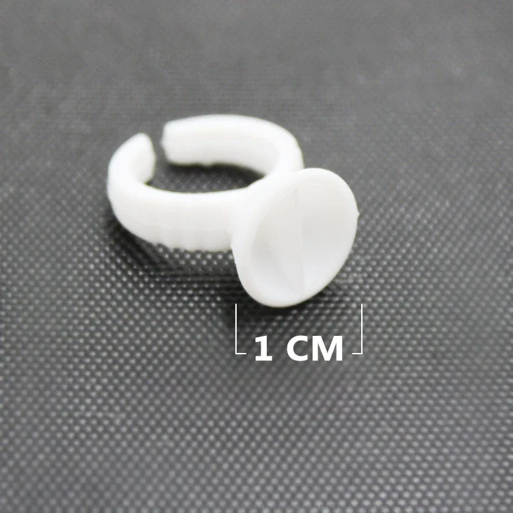 

New 50pcs Wholesale Plastic White Tattoo Ink Ring for Eyebrow Permanent Makeup Small Size Tattoo Ink Holders Tattoo Supplies