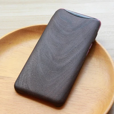 Hei Suan Zhi Mu Oppo find х чехол Настоящее Дерево Бамбук чехол для oppo find X 6,28 дюймов царапинам матовый чехол для oppo find x антидетонационных случае - Цвет: Hei Suan Zhi Mu