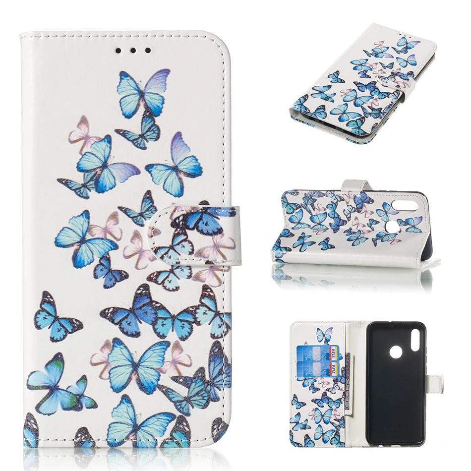 Мрамор кожаный чехол для huawei P30 Pro P smart Honor 10 Lite P10 P8 мини P9 Lite чехол-портмоне с держатель для карт чехол