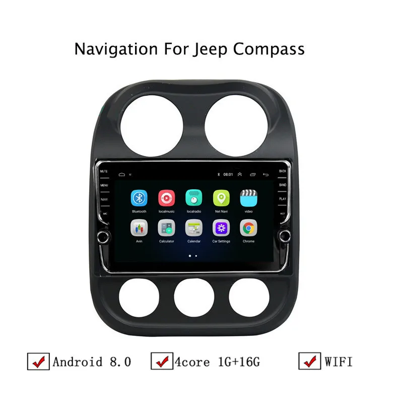 NAVITOPIA 10 1 дюймовый автомобильный мультимедийный плеер Andriod 8 GPS навигация для Jeep