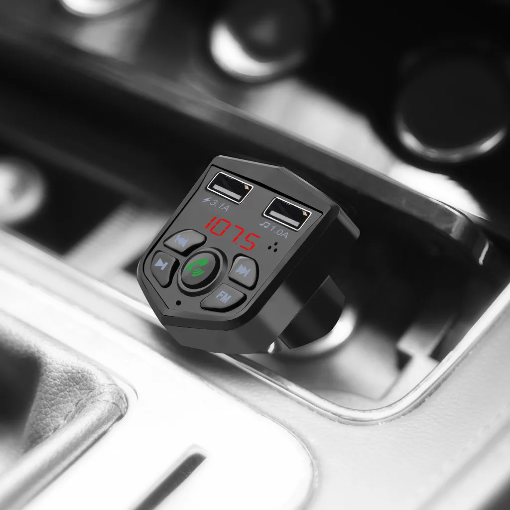 Беспроводной Bluetooth Handsfree автомобильный комплект fm передатчик адаптер MP3 плеер