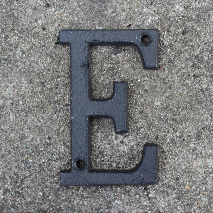 Чугунные адресные буквы для дома сверхмощные металлические домашние цифры и