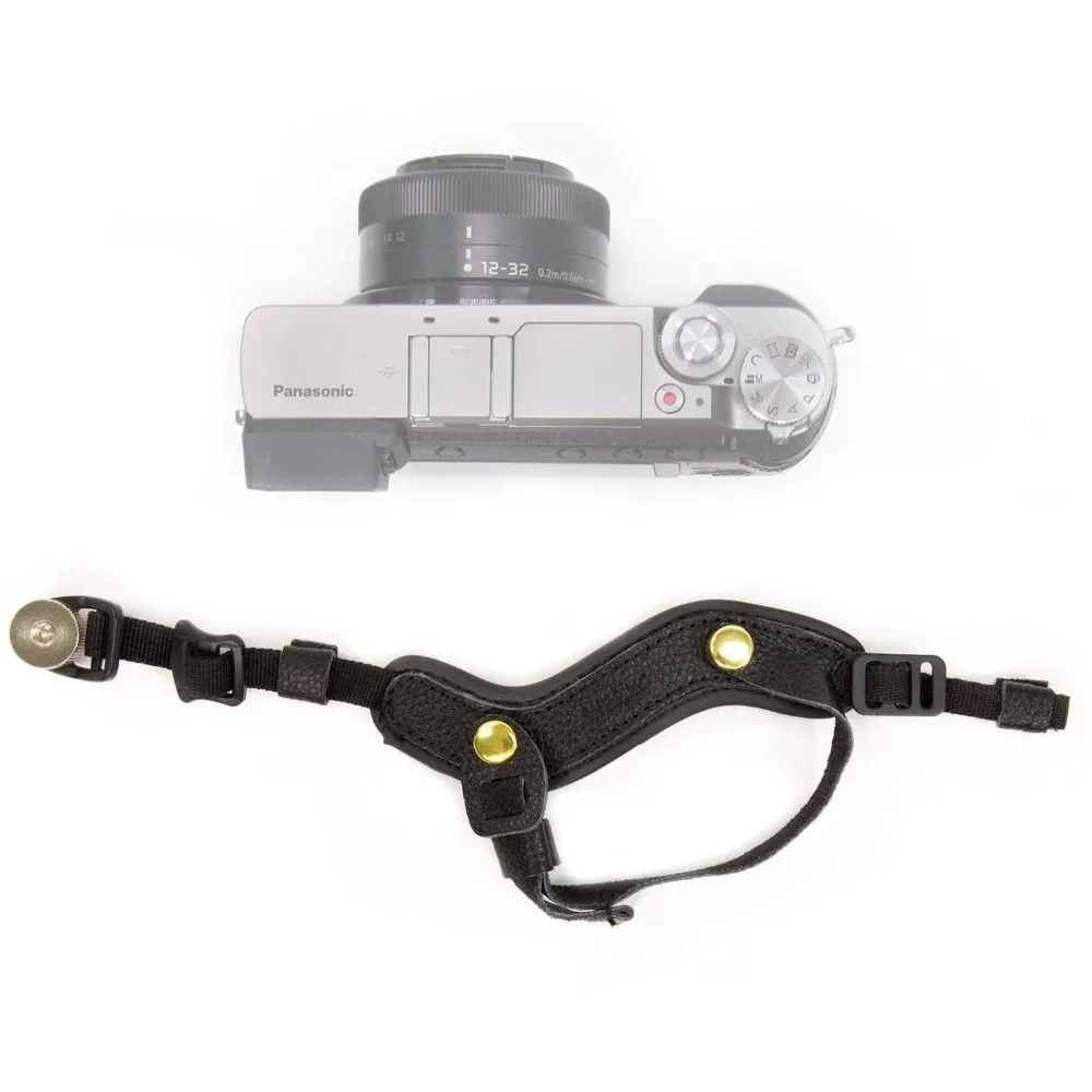 Кожаный ремешок на запястье для камеры Panasonic Lumix GH5s GH5 GH4 GH3 GH2 GH1 G91 G90 G95 GX85 GX80 G80 G85 G9 G8