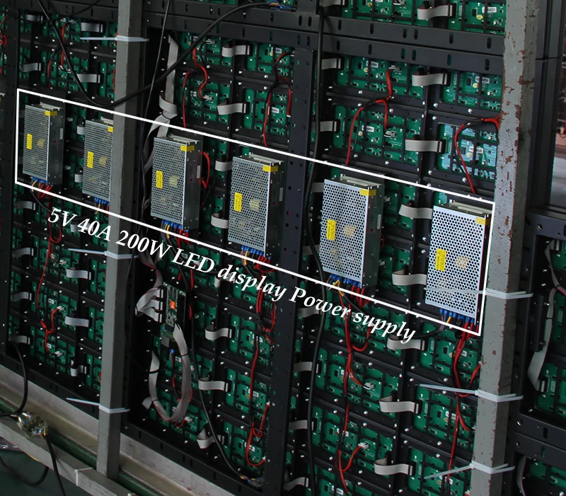 5 V 40A 200 W одиночный выход специальный светодиодный дисплей Импульсный источник питания с EMC& стандарты безопасности одобрены