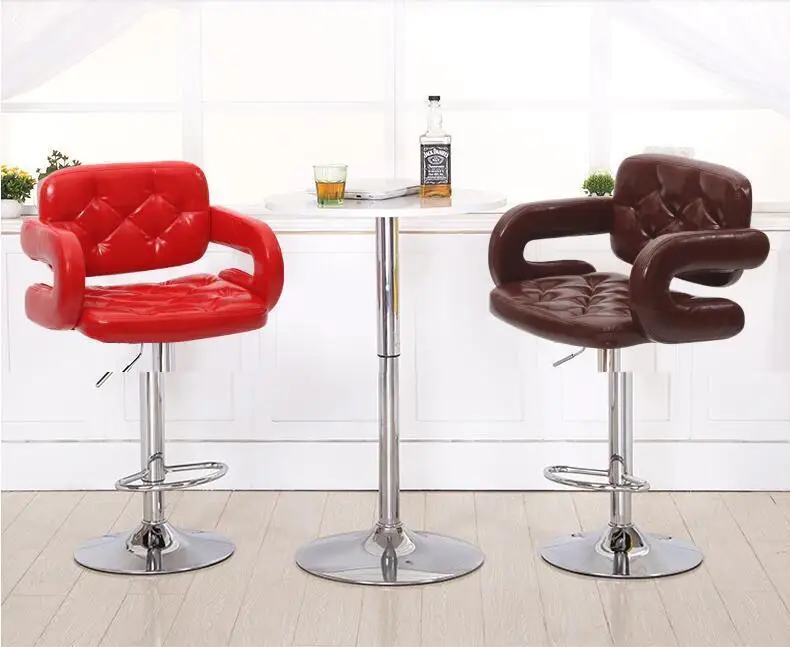 Парикмахерская стул парикмахерское кресло кофе белого цвета Бесплатная