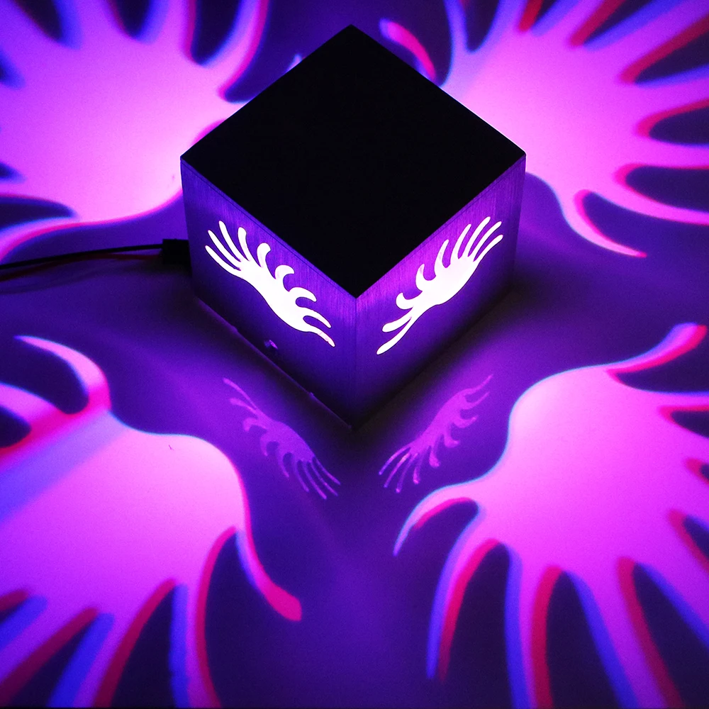 Светодиодные настенные лампы RGB алюминиевое бра с дистанционным управлением