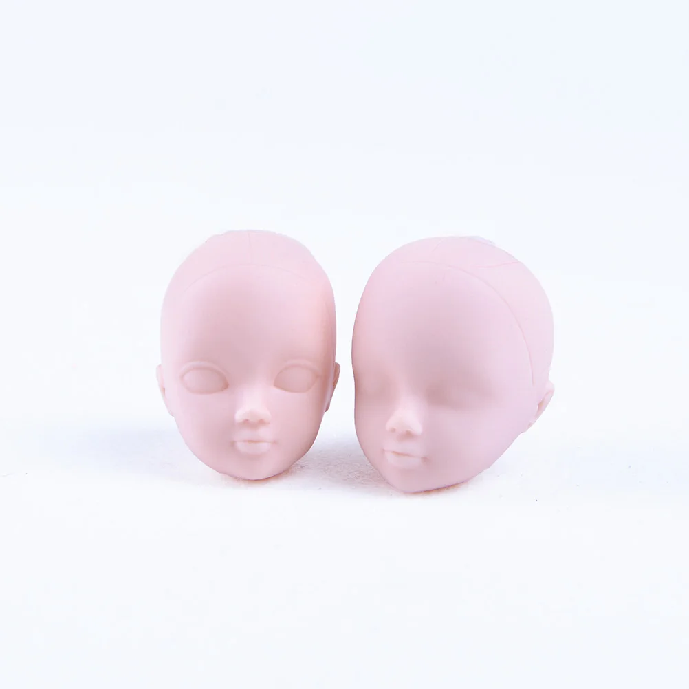 Голова для макияжа без волос 2 шт. мягкий пластик практики кукол 1/6|Куклы| |