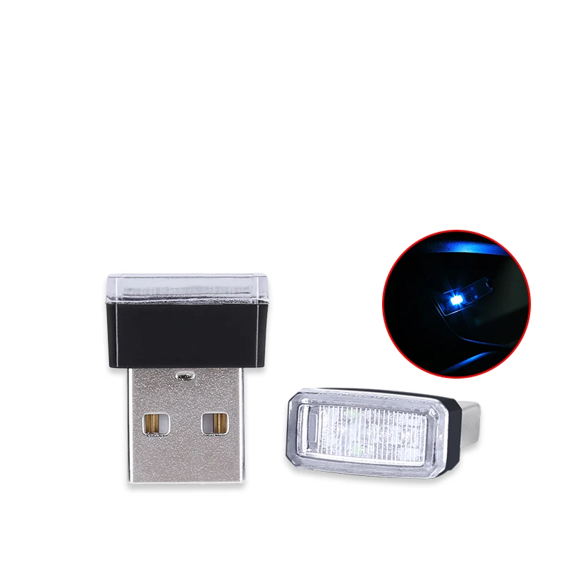 USB LED mini Wireless Car Interior Ambient Lighting Atmosphere Decorative Mild Light For hyundai Elantra 2016 2017 2018 | Автомобили и