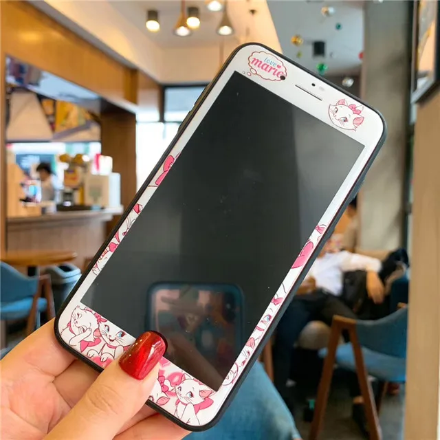 Cinnamoroll My Melody две звезды шаблон экрана протектор для iPhone 6 S 6 7 8 Plus Закаленное стекло Защитная пленка - Цвет: 100