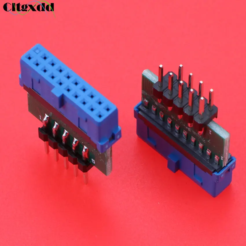 1 шт. шасси спереди USB3.0 к USB2.0 кабель адаптер панель 19Pin 20 Pin материнской плате 9