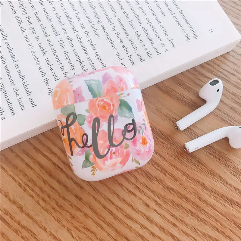 4 Чехол для AirPods, прозрачный, милый, защитный чехол, Bluetooth, чехол для наушников, уникальные роскошные аксессуары для Airpods 2, прозрачный узор - Цвет: 4