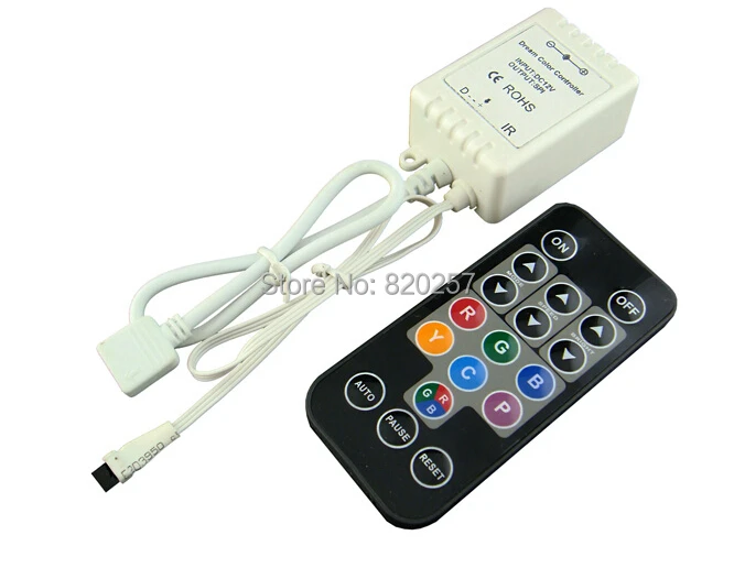 

free shipping Mini LED Digital Controller with 18key IR Remote,Support UCS1903. TM1803. TM1804.TM1809.TM1812.WS2811.LPD6803 etc.