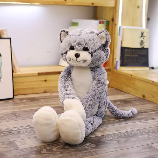 gray 50/70/90 см Kawaii Cat плюшевые игрушки Животные Милая яркая Пышная юбка, визуально удлиняющие ноги кошка кукла мягкая игрушка Детские игрушки для детей, подарок на день рождения, подарки на Рождество - Цвет: gray