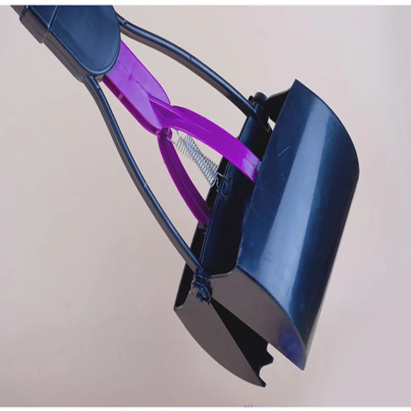 Новая Легкая Длинная Ручка Собак Pet Pooper Scooper Челюсти Чистый Pick Up Отходов Poop Scoop Pueple