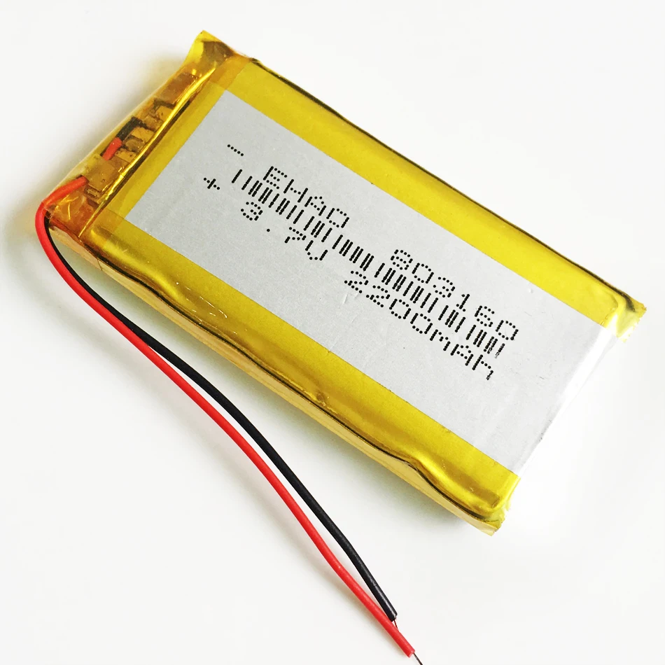 3 7 V 2200mAh полимерный литиевый литий аккумулятор 803160 для GPS PSP PAD MID DVD Мобильный