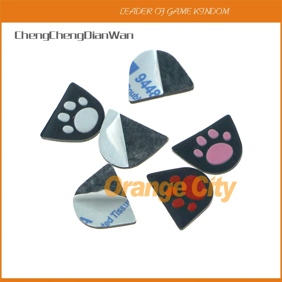 ChengChengDianWan Cat Paw Silicone Trigger Buttons Sticker L2 R2 Button Cover with Adhensive for PS4 Controller 60pairs/lot | Электроника