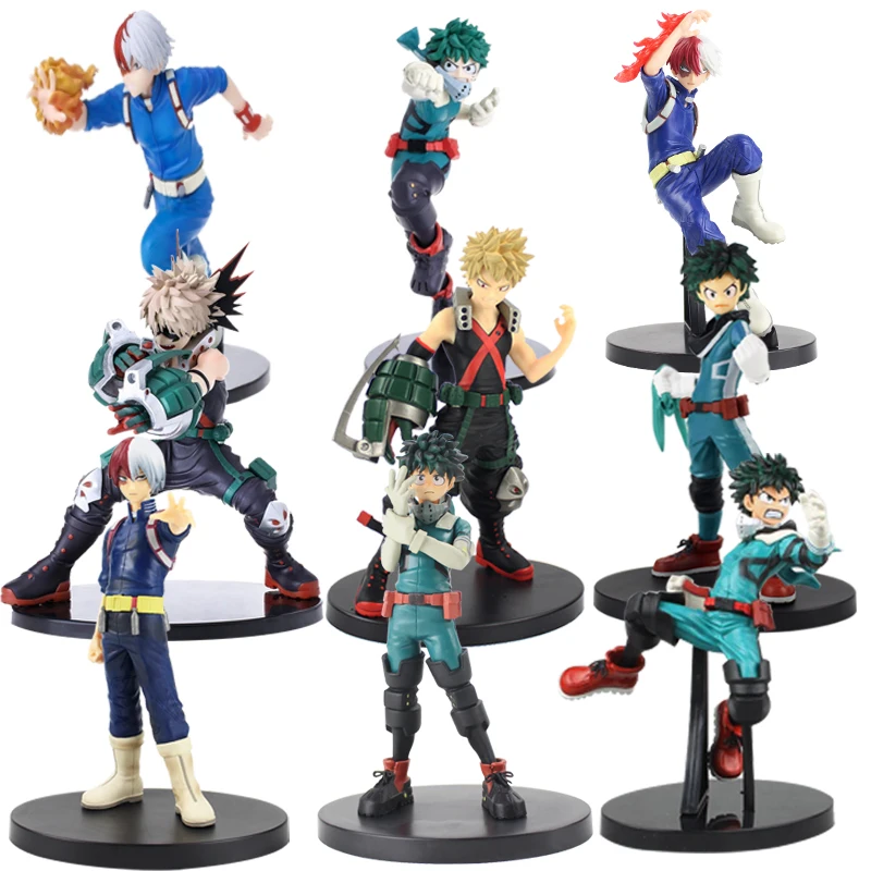 Мой герой DXF рисунок шото Тодороки haku Bakugou Katsuki Boku без Академии все может Фигурки