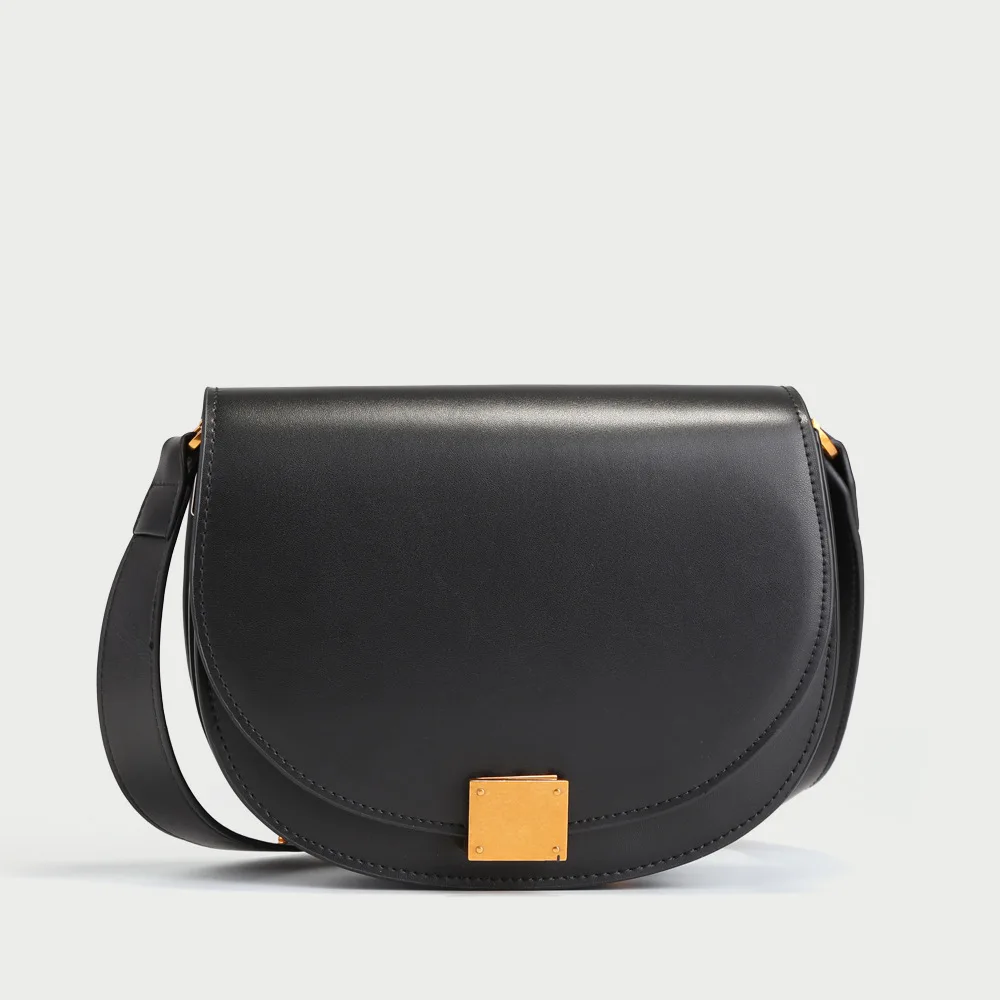 Ellacey 2019 Genuine Saddle Bag European and American Fashion Shoulder Crossbody Luxury Brand Women Small Messenger | Багаж и сумки