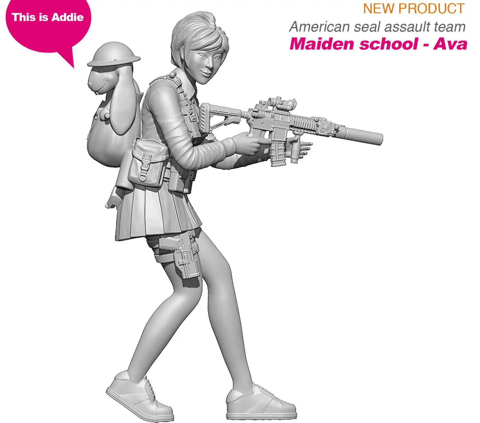 Garage Resin Figure 1/16 Original Ava&ampAddie Army Kit Miniature Model | Игрушки и хобби