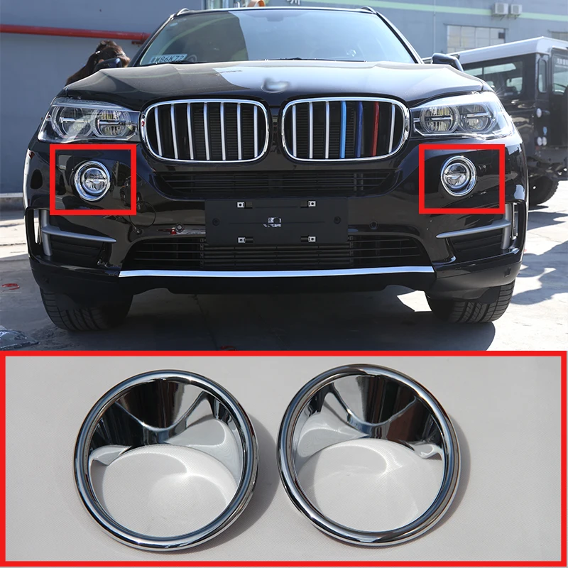 Наклейка на крысветильник противотуманной фары для BMW X5 f15 2014 2016 2