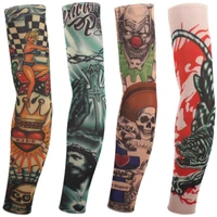 1pcs new cool product 100 nylon elastic tattoo sleeves fake sleeve body arm stockings fashion arm stocking temporary tattoos