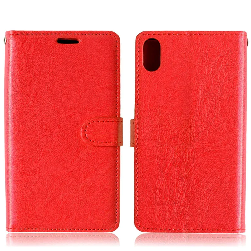 Кожаный чехол кошелек с откидной крышкой Crazy Horse для Lenovo Vibe Shot Z90 подставкой и