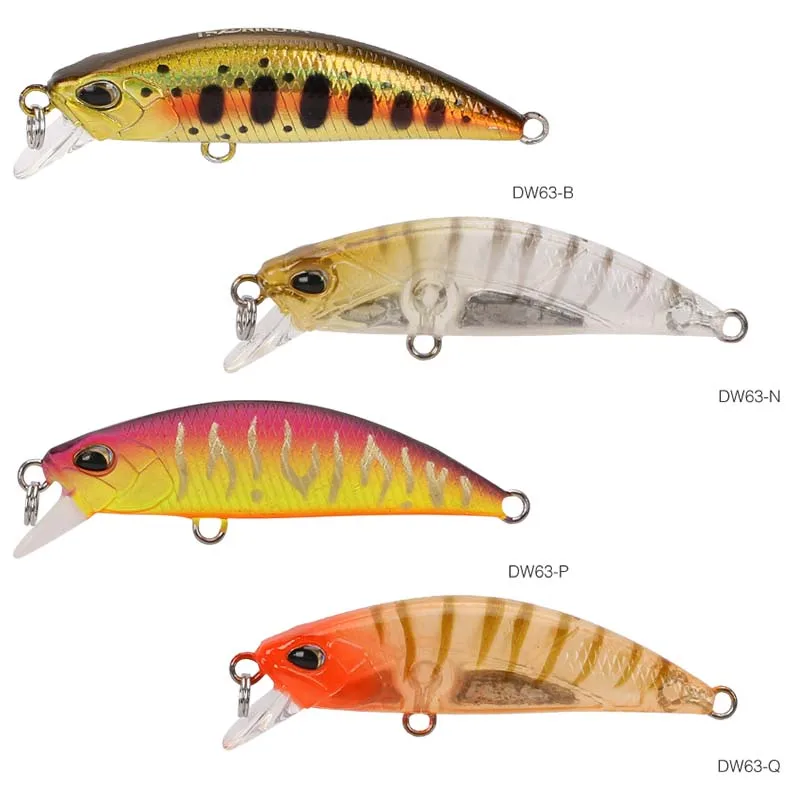 DW63-B-N-P-Q TSURINOYA DW63 тонущие приманки Minnow Набор 50 мм 5 г 4 шт. мини Гольян жесткие рыболовные плавающие приманки Искусственные воблеры кренкбейт Peche Leurre - Цвет: DW63-B-N-P-Q