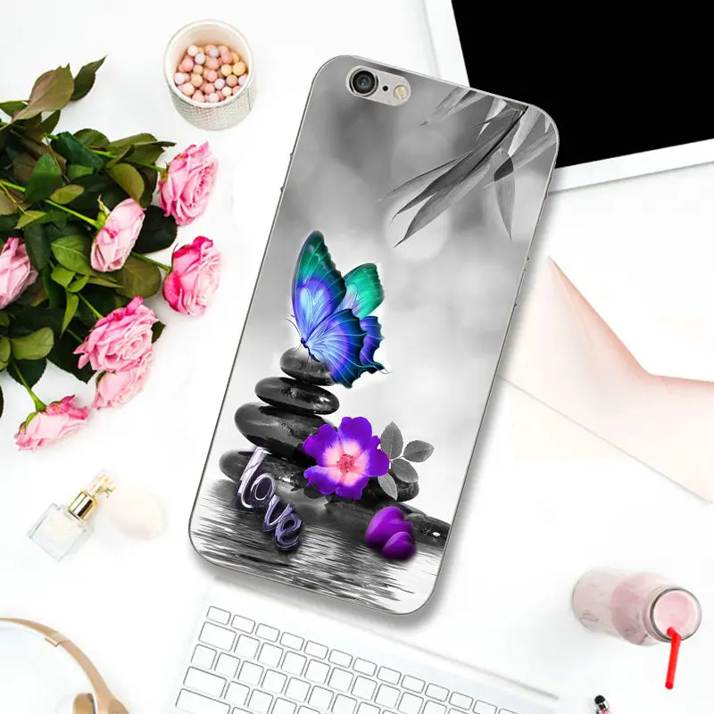 Мягкие силиконовые чехлы из ТПУ для телефона чехол iPhone 4 4S 5 SE 5C 5S 6S 7 8 Plus X XR XS Max с