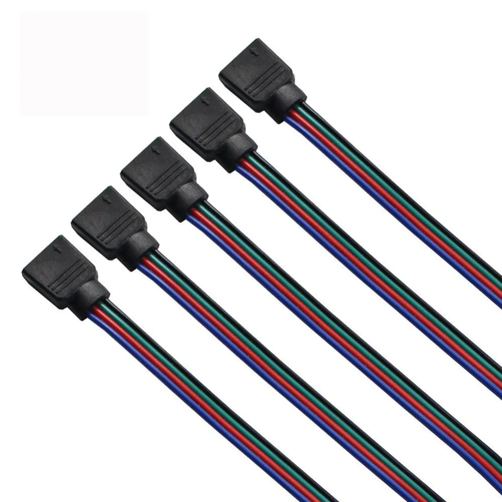 3 шт. 4 контактный разъем для светодиодной ленсветильник 3528/5050 SMD|led connector wire|rgb led