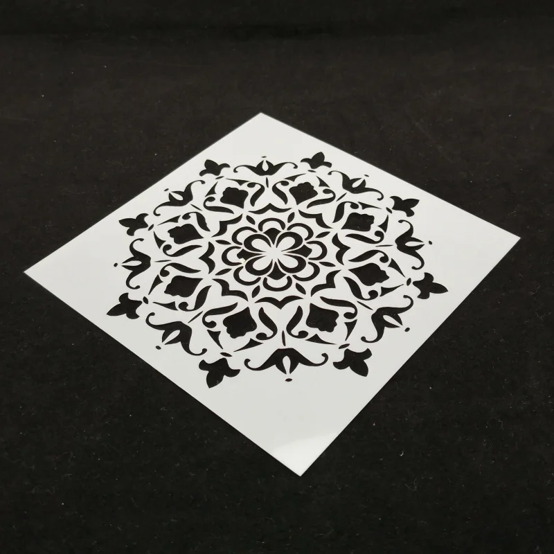

Vintage flower pvc Layering Stencils for Diy scrapbook coloring,painting stencil,home decor diy etc. Product image