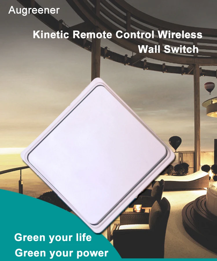 Augreener kinetic remote control wireless wall switch no battery wire light home for or lamp 3 colors | Обустройство дома