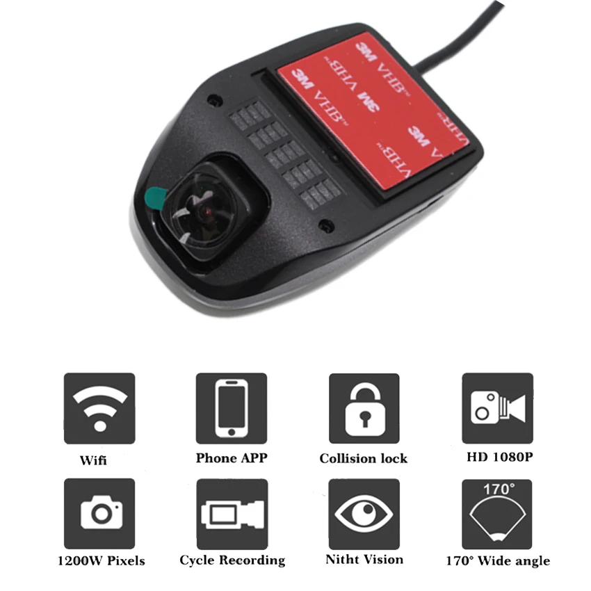 Liislee Автомобильный видеорегистратор Wifi для Mercedes Benz C W204 W203 W205 C200 C300 C350 C250 C63 P31 DR520 358