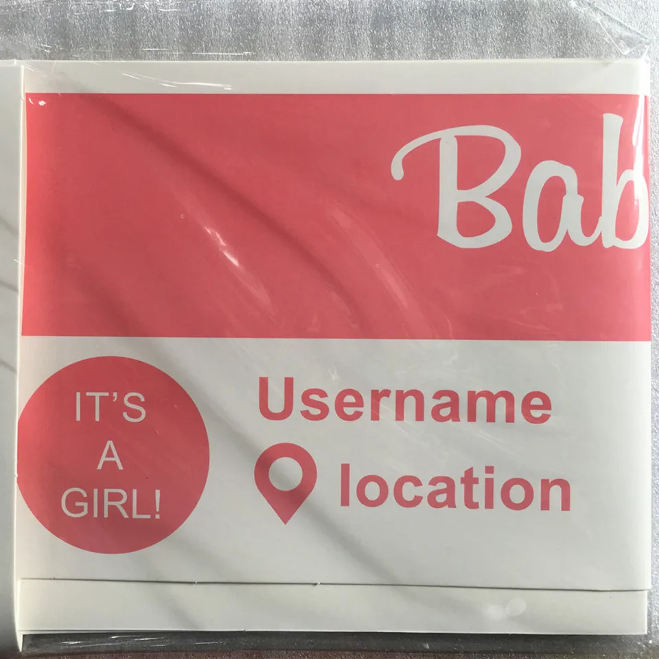 1 шт. Baby Shower селфи Frame Photo Booth Опора плакат