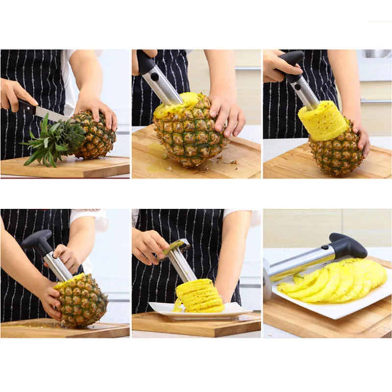 1 шт. простой в использовании нож из нержавеющей стали для чистки ананасов | Дом и