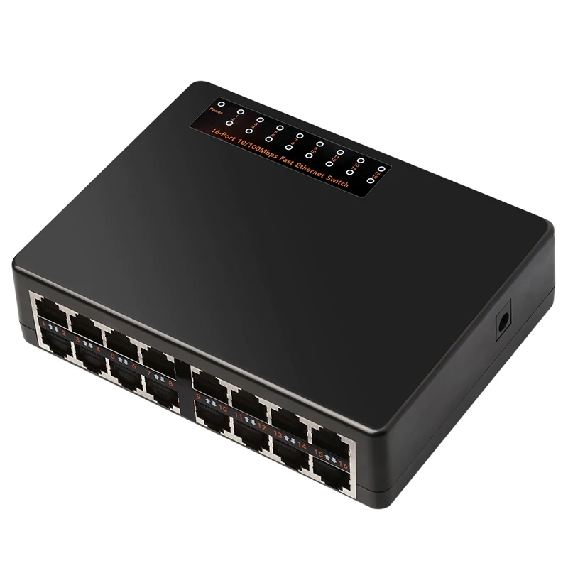 Большой Q 10/100 Мбит/с 16 Порты и разъёмы Fast Ethernet LAN RJ45 RJ-45 сетевой коммутатор