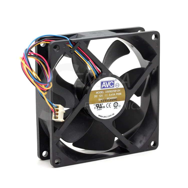 Оригинальный Для AVC DS09225B12H 12V 0.41A 9 см 9225 четырехполосный двойной шариковый