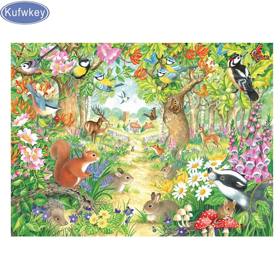 

Бриллиантовая живопись Алмазная Цветочная мозаика 5d diy, животное, вышивка крестиком, мультяшная картина Стразы, алмазная вышивка, домашний ...