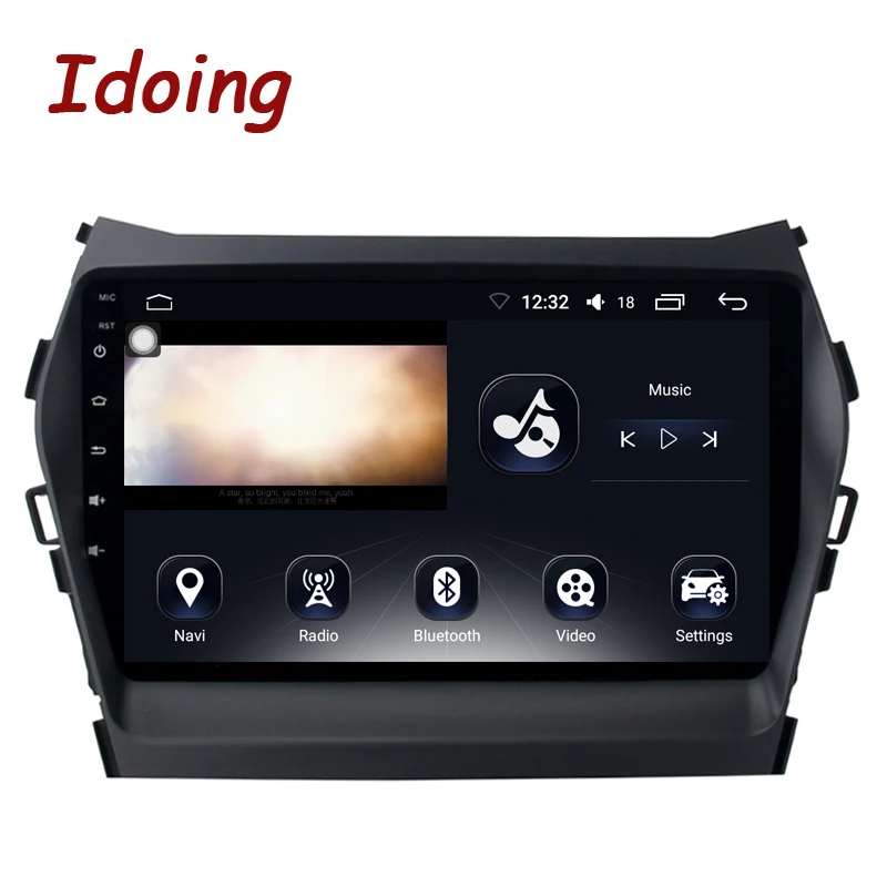 Автомагнитола Idoing 9 дюймов 4 Гб + 64 ГБ 2.5D IPS Восьмиядерный процессор Android 8 0 подходит