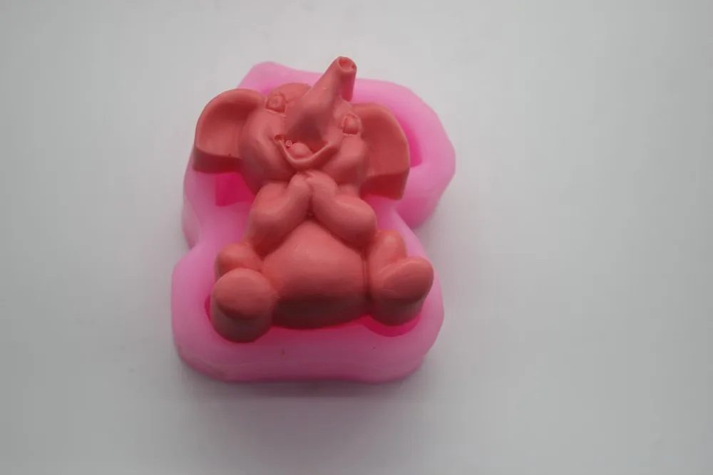 C376 слон искусство силиконовая форма для мыла формы ручной работы|silicone soap mold|craft