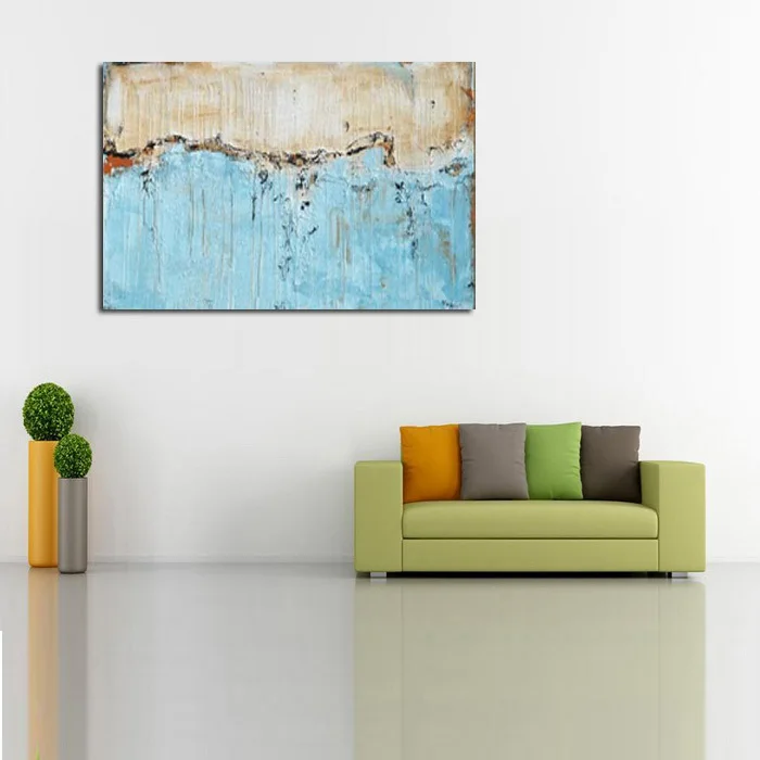 Modern Abstract Art Painting Kitchen Landscape Wall Living Room Pictures Hand Painted Home Decoration Large Canvas Oil Paintings | Дом и сад