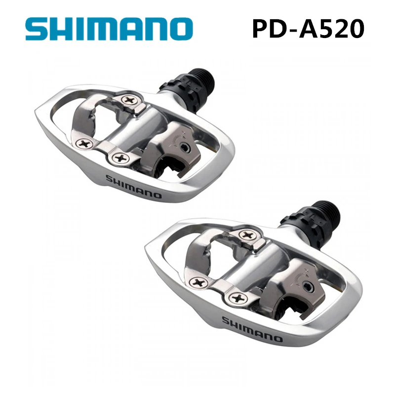 SHIMANO PD A520 педали SPD дорожный велосипед туристические с Cleats|Педаль велосипеда| |