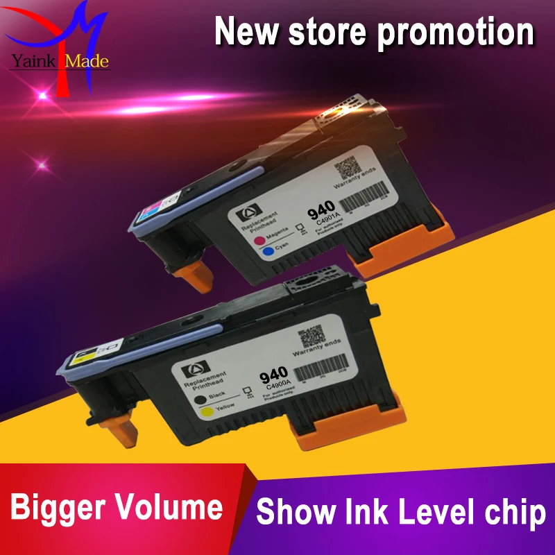 1 Set for hp940 Print head Remanufactured HP 940 Printhead C4900A C4901A officejet pro 8000 8500 8500A plus printer | Компьютеры и