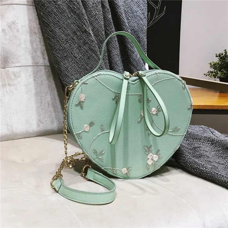 2008 новая женская сумка в форме сердца Корейском стиле модная Baitie на одно плечо