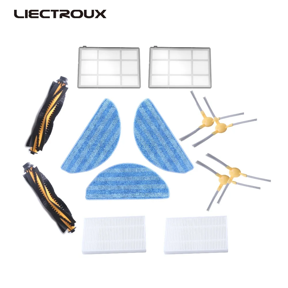 Подходит для LIECTROUX C30B Запчасти пылесоса Kits боковая щетка * 4 HEPA фильтр 2 основной