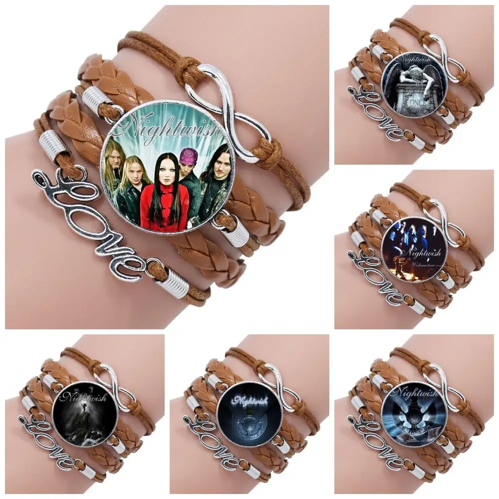 Для женщин и мужчин модный многослойный стеклянный кабошон черный/коричневый