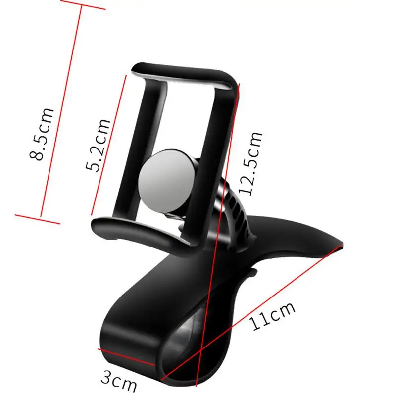 Car Dashboard Phone Holder 360 Degree Adjustable Universal Cell Mount Stand Easy Clip GPS Display Bracket Accessories Gift | Автомобили и