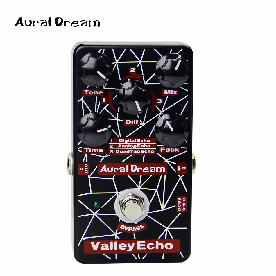 Цифровая педаль для создания эффектов Aural Dream цифровая с пятью ручками гитары VALLEY