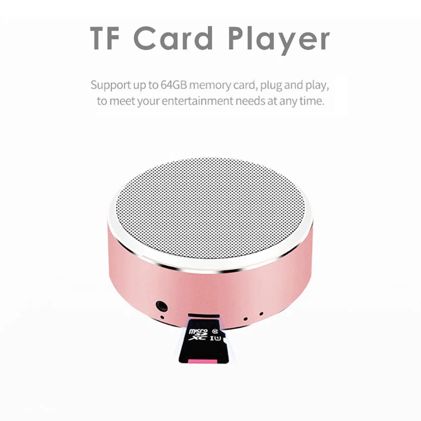 Aimitek портативный Bluetooth динамик мини беспроводной стерео сабвуфер AUX TF карта mp3