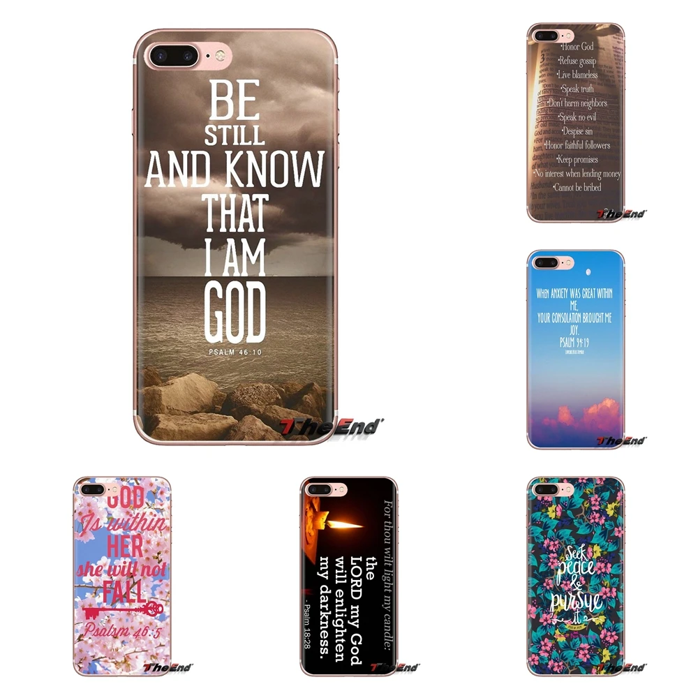 Мягкий чехол для Huawei Nova 2 3 2i 3i Y6 Y7 Y9 Prime Pro GR3 GR5 2017 2018 2019 Y5II Y6II Psalms-книга библейских