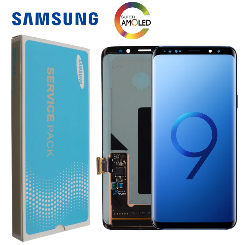 Супер AMOLED Замена для SAMSUNG Galaxy S9 lcd сенсорный экран дигитайзер с рамкой S9 G960 lcd+ сервисная посылка
